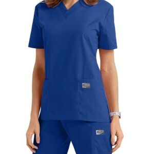 Scrub Zone Royal Blue Scrub Pants & V Neck Top